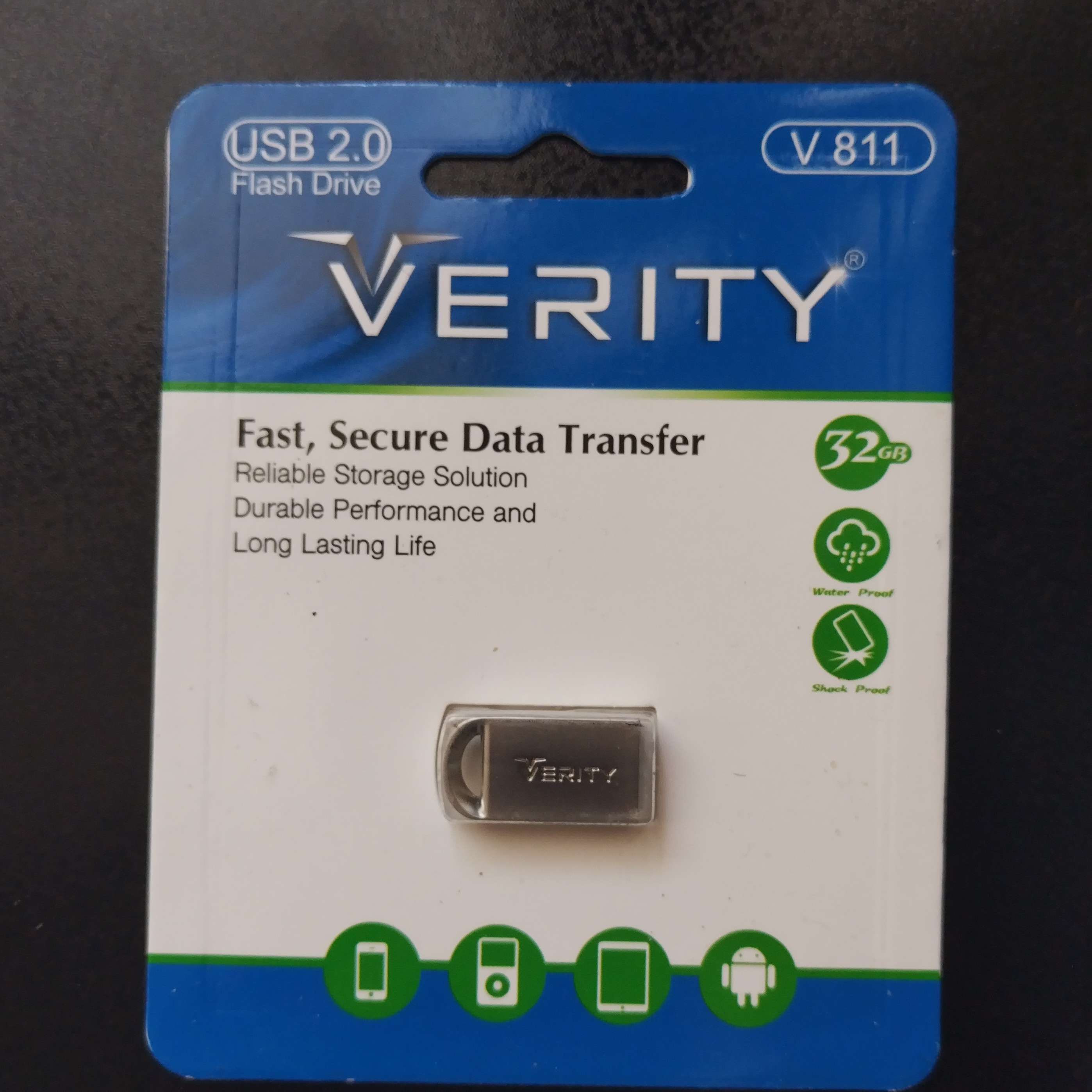 فلش 32 گیگ فلزی وریتی verity v811