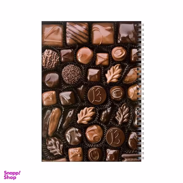 دفتر مشق 80 برگ بامبیلیپ طرح پترن شکلات های دست ساز کد 7895505