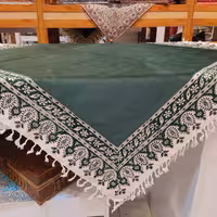 مخمل قلمکار  سبز