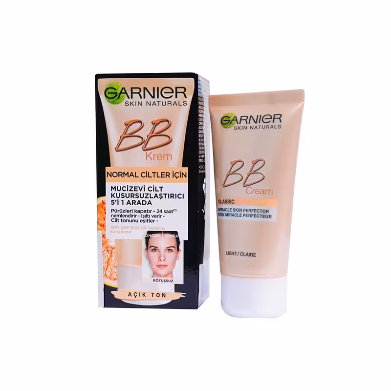 بی بی کرم گارنیر رنگ روشن برای پوست های معمولی Garnier BB Cream | فروشگاه ارس ترک