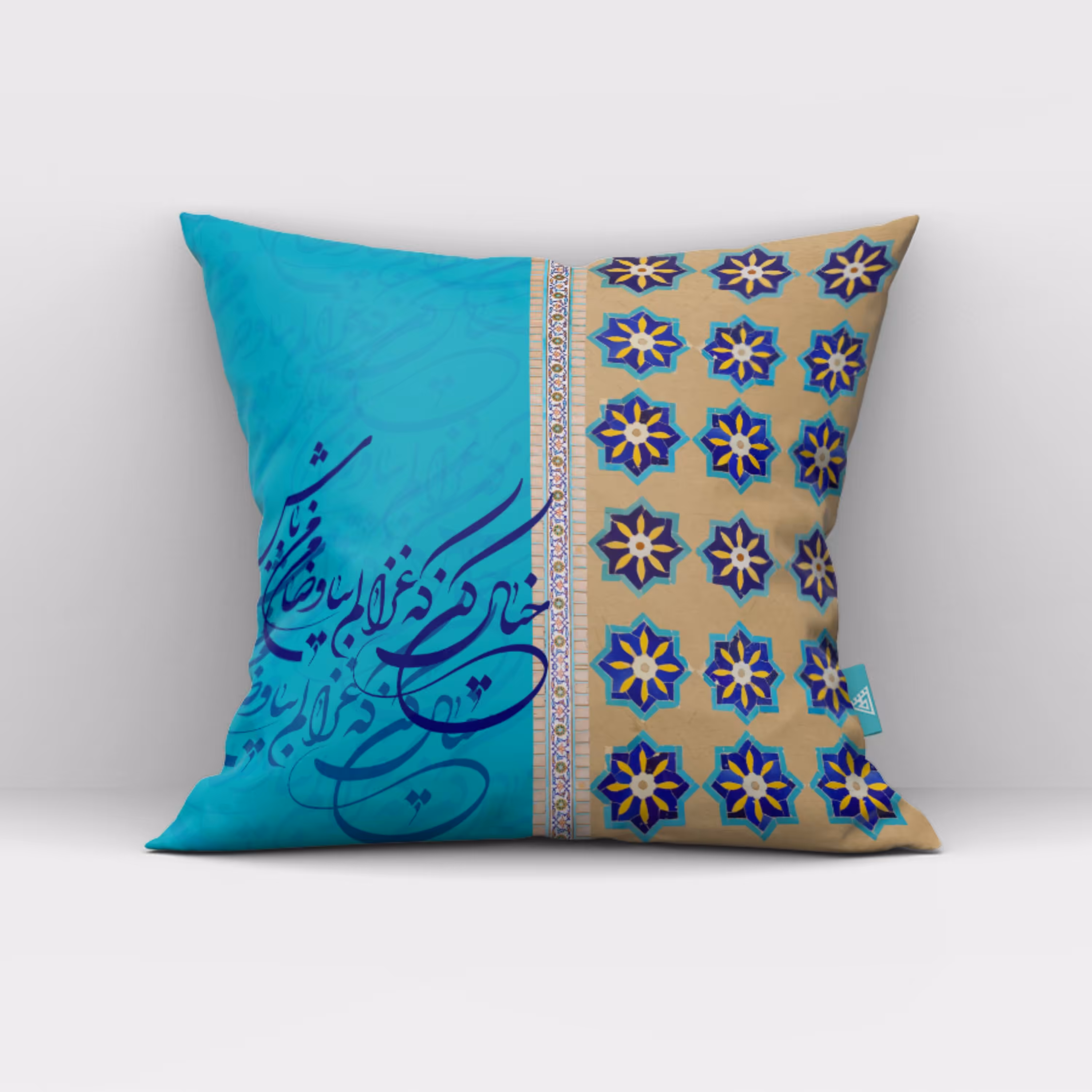 کاور کوسن مخمل 40x40 طرح غزال 3 آرت مان