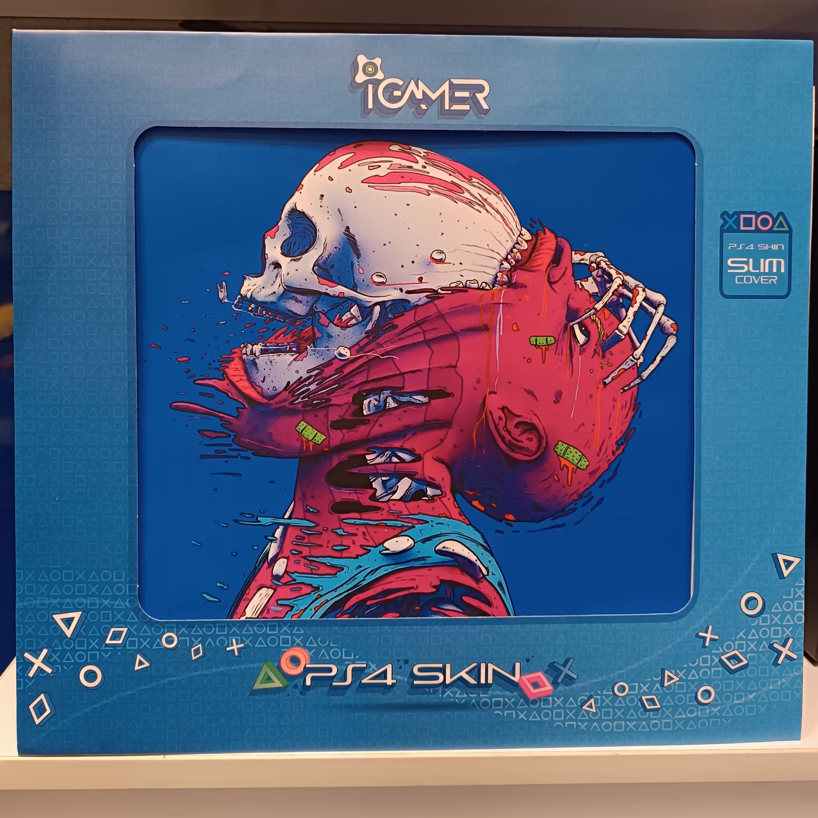 برچسب محافظ  ps4 طرح اسکلت