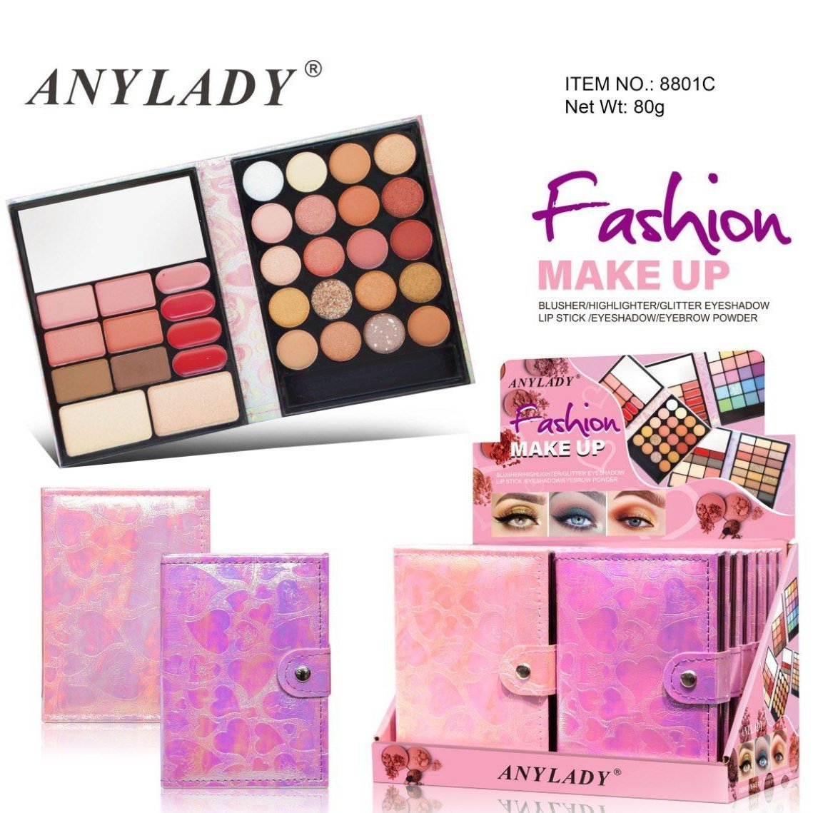 عمده پالت سایه کیفی ANYLADY   