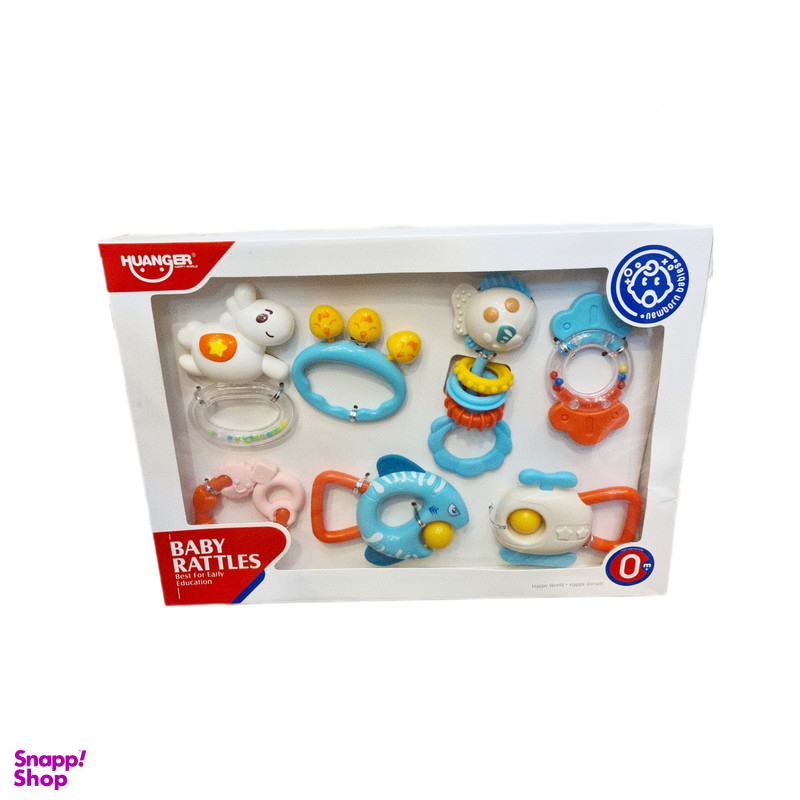 جغجغه هانگر مدل موجودات دریایی مجموعه 7 عددی