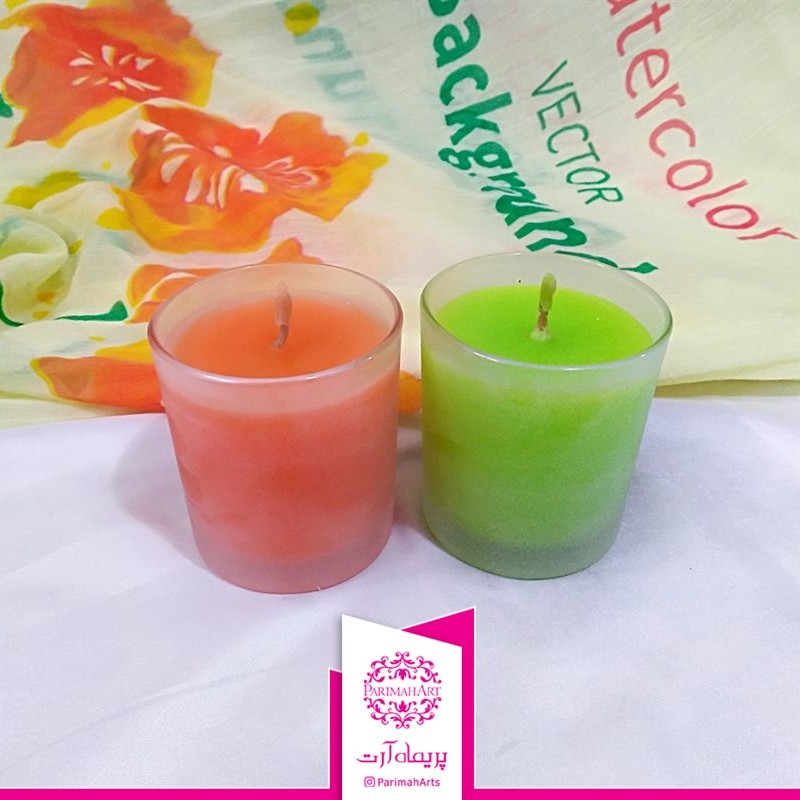 شمع لیوان پاستیلی (رایحه دار) کد5052 پریماه آرت - 1 عددی