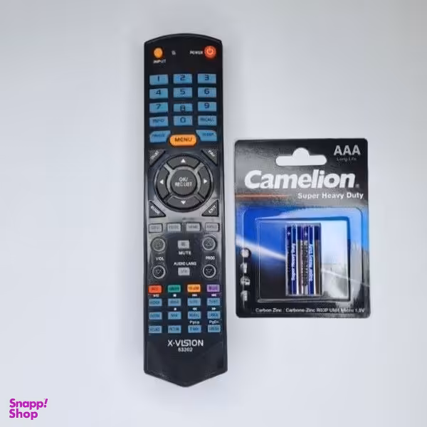 ریموت کنترل تلویزیون ایکس ویژن مدل 53202