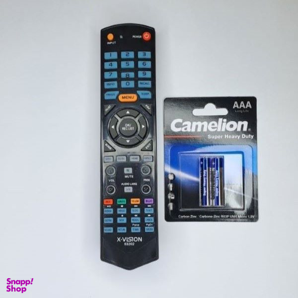 ریموت کنترل تلویزیون ایکس ویژن مدل 53202