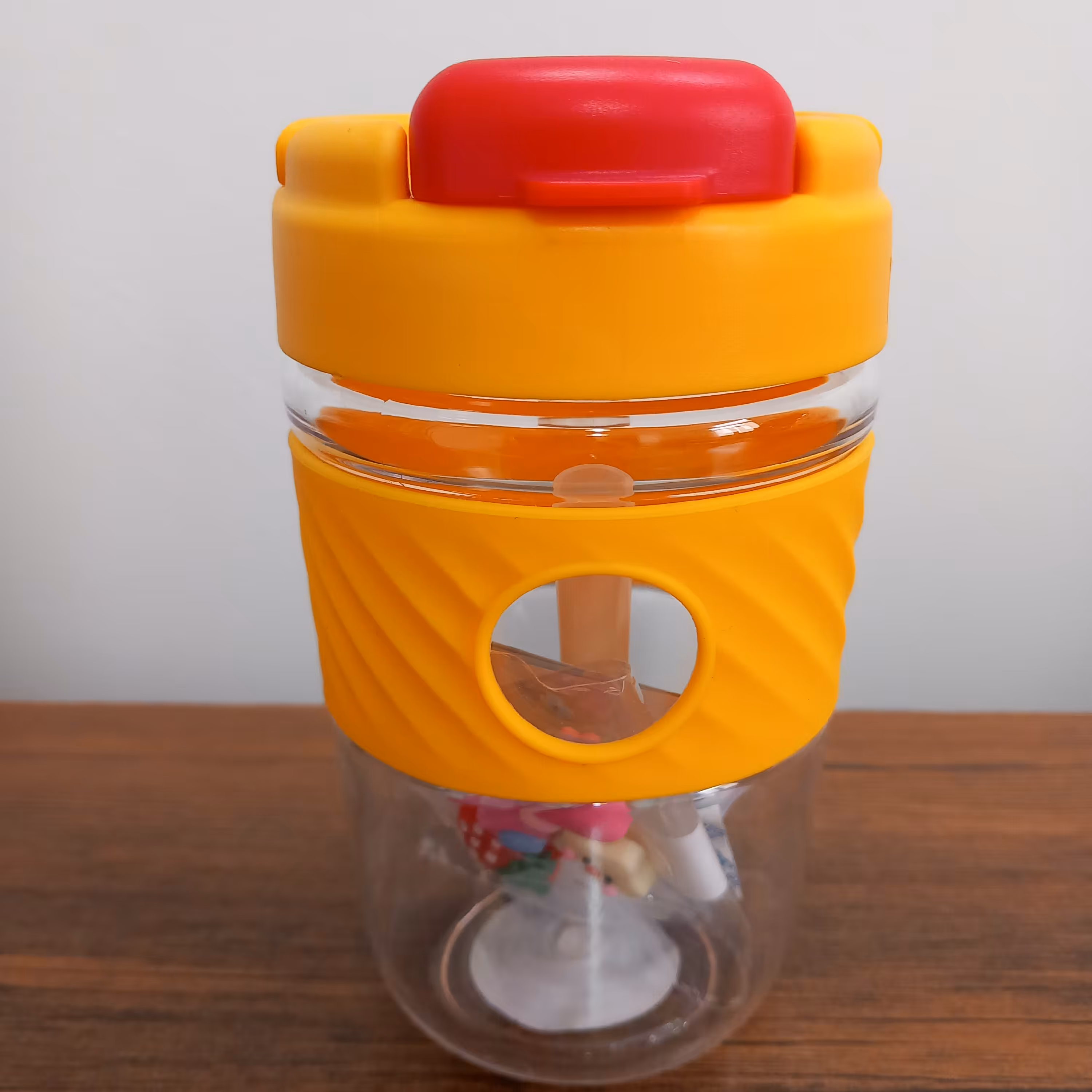 قهوه خوری نی دار قفل دار رنگ زرد