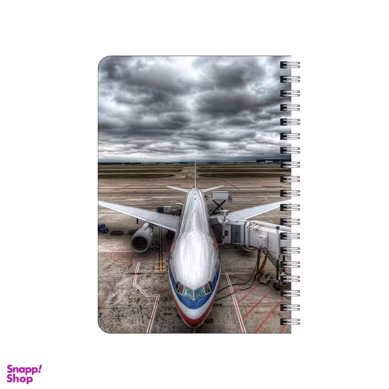دفترچه یادداشت بامبیلیپ مدل چوبی طرح هواپیما کد 8790330