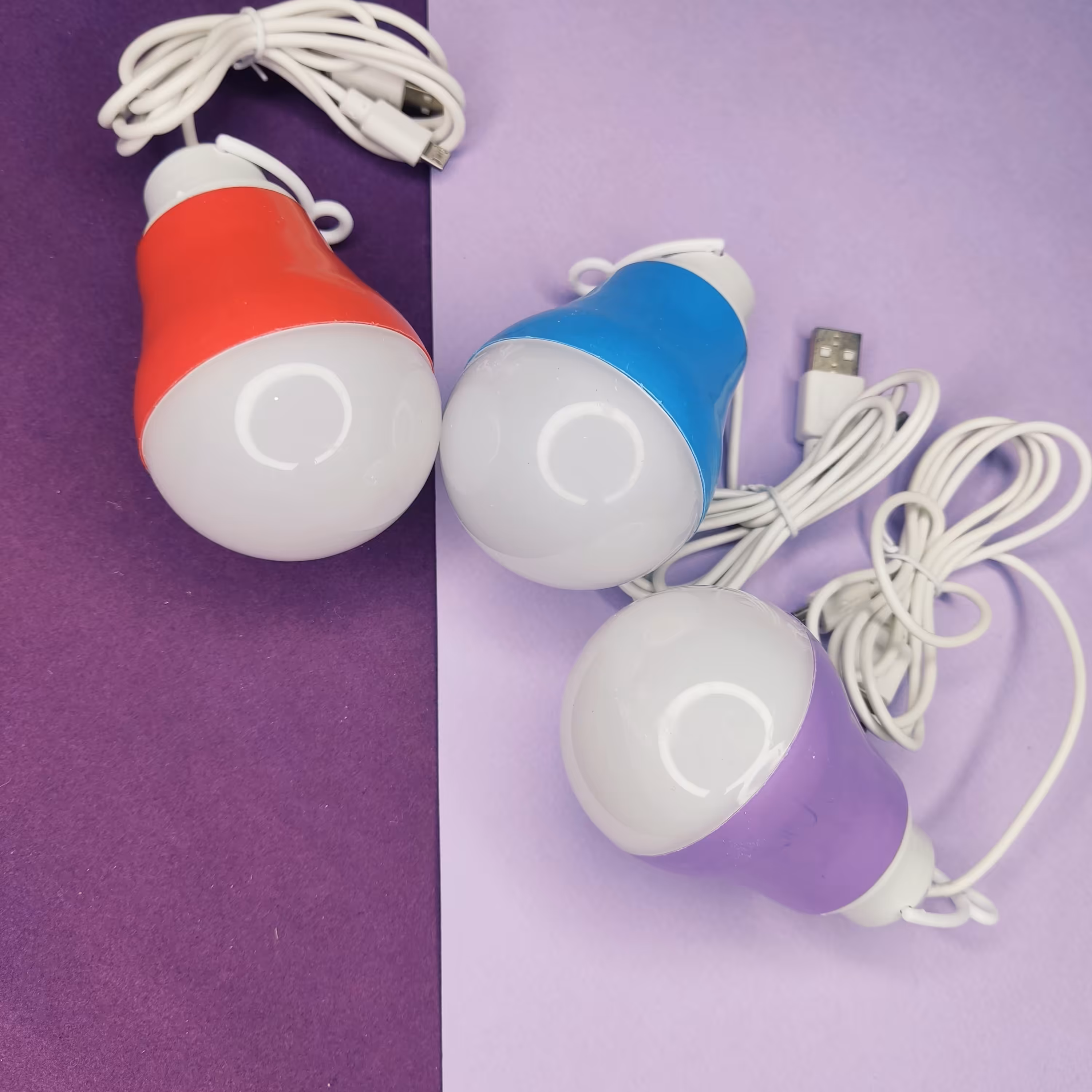 لامپ LED مسافرتی میکرو usb و type-a