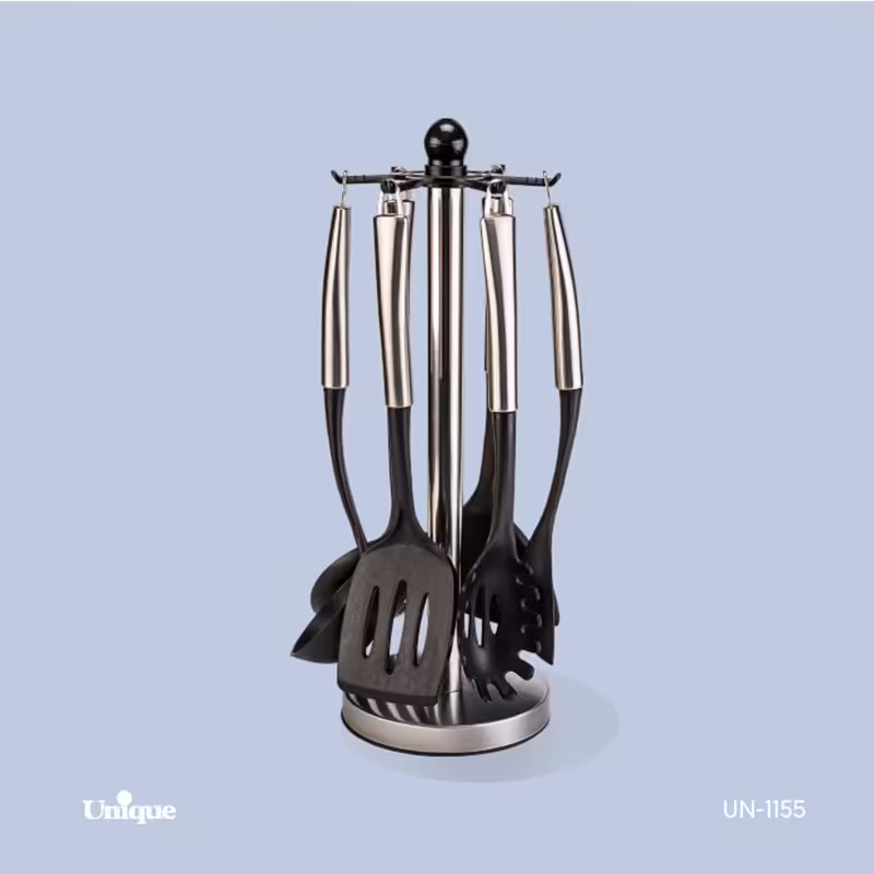 ست کفگیروملاقه دسته استیل UN-1155