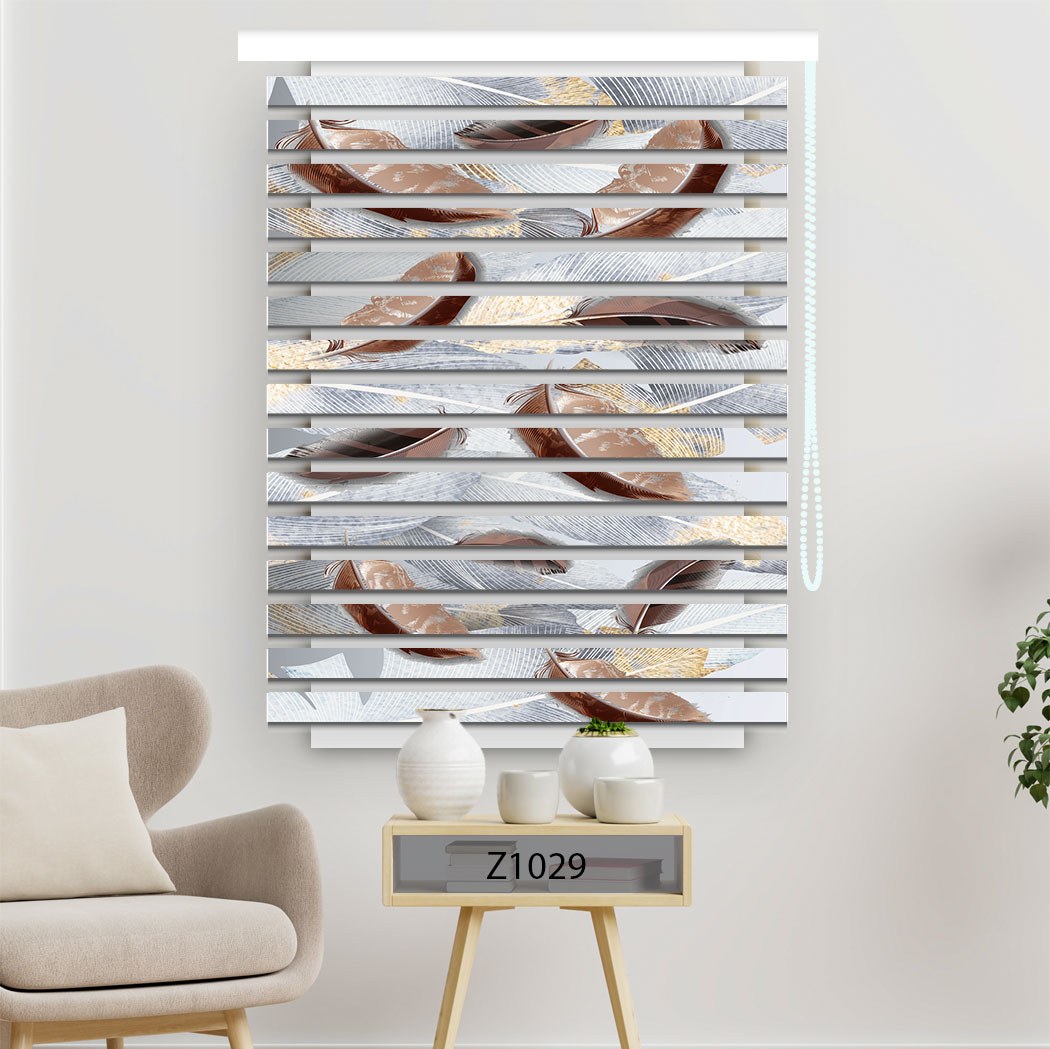 پرده زبرا چاپی عرض 150 ارتفاع 150 کد 1029 