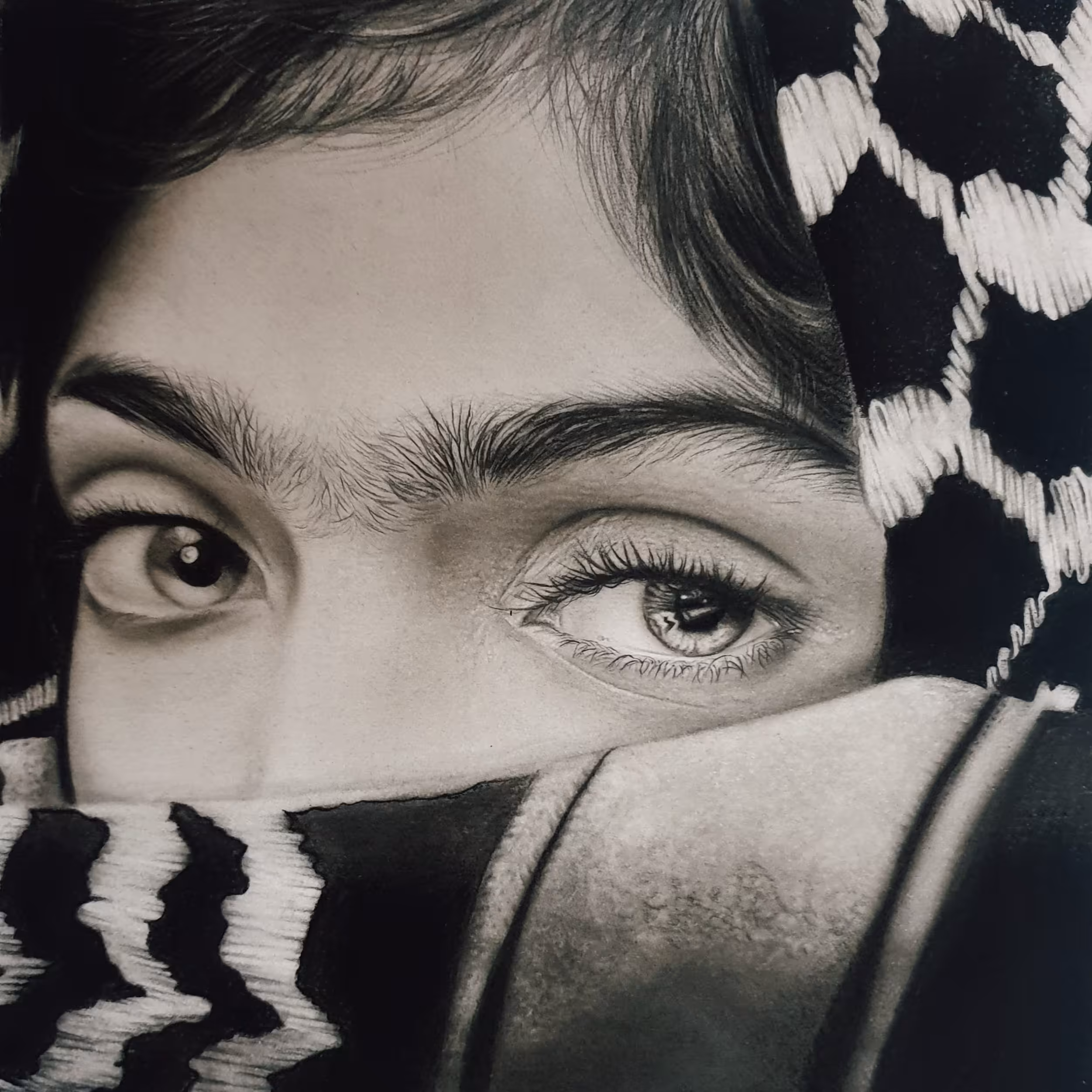 نقاشی پرتره طرح سفارشی ابعاد A4