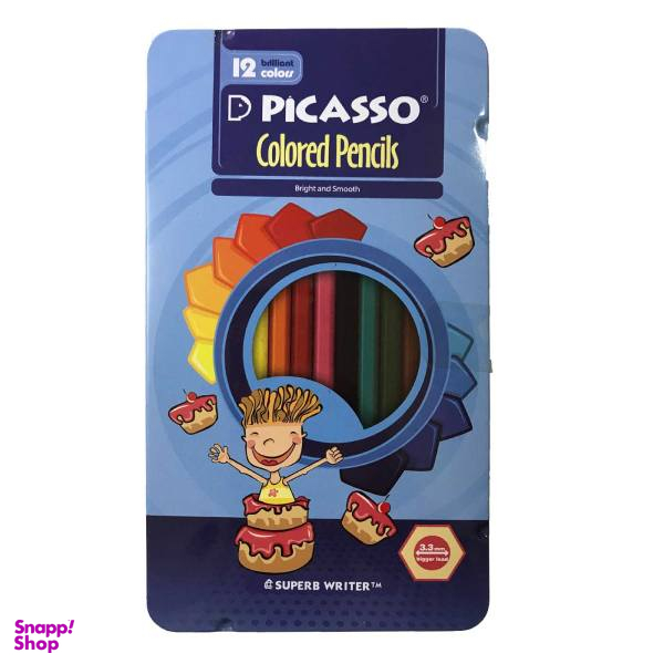 مداد رنگی 12 رنگ پیکاسو کد 01