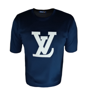 تی شرت آستین کوتاه مردانه مدل GL064 رنگ سورمه ای