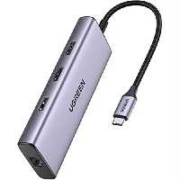 کابل تبدیل with pd type c به hdmi usb 3.0*2 sd tf pd converter مدل CM195