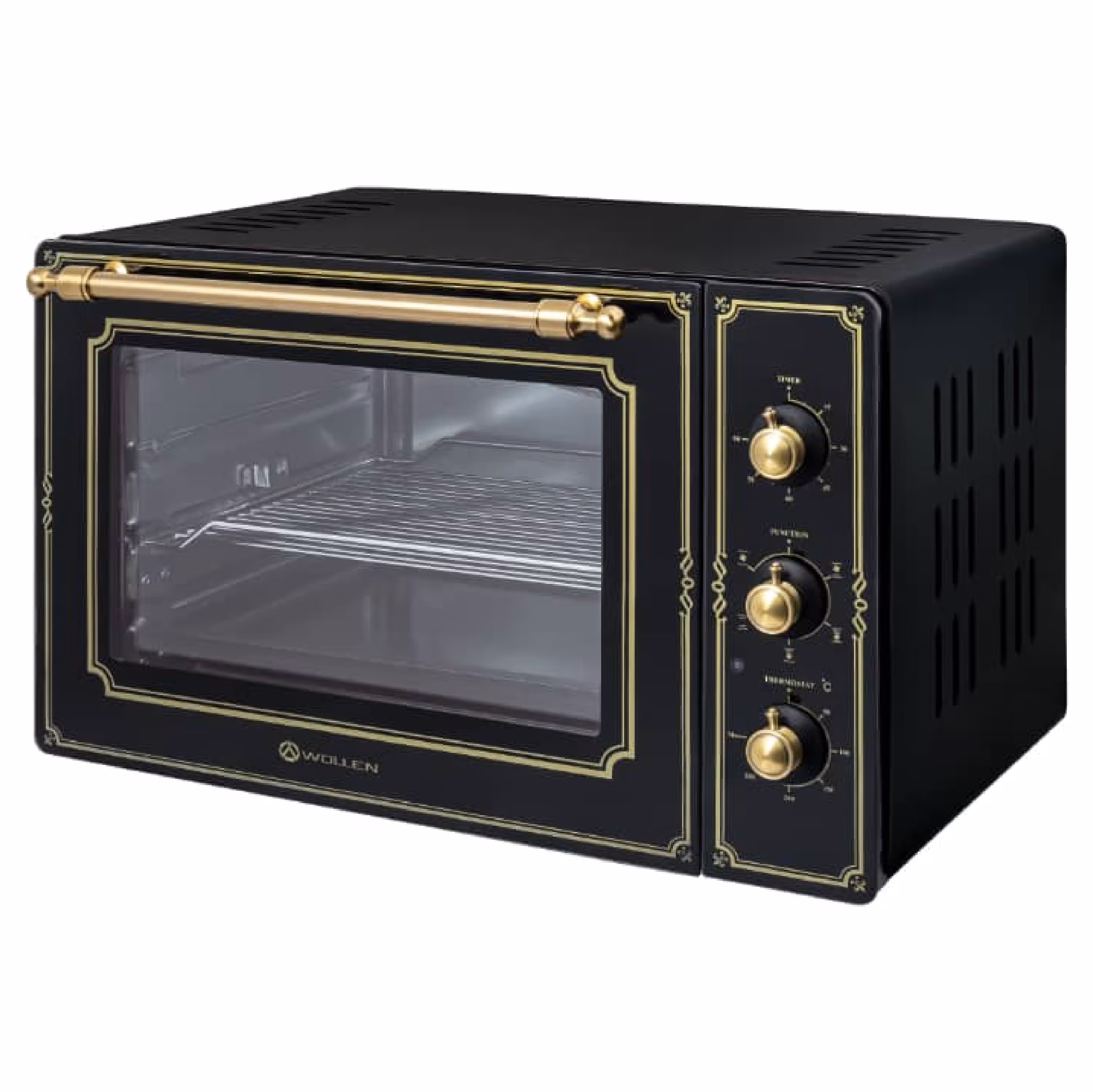 آون توستر  وولن WOLLEN اصلی  کلاسیک  مدلWO-1151 درب دوجداره  مشکی