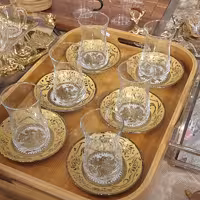 استکان کمرباریک ترک و نعلبکی