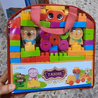 لگو بلوک خانه سازی  اسباب بازی ساختنی  120قطعه