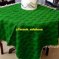 سفره قلمکاری سبز رنگ صادراتی اعلا