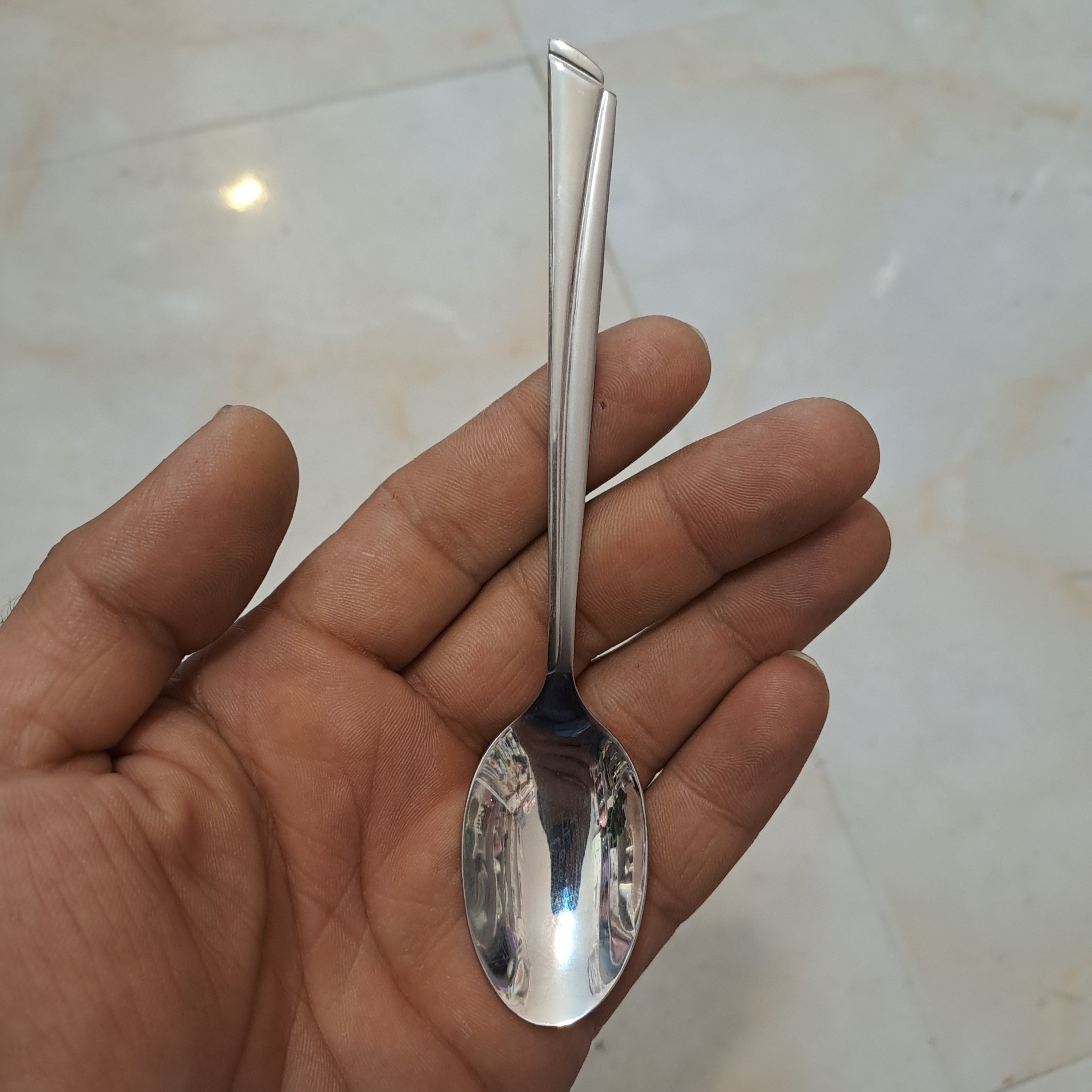 قاشق مرباخوری طرح ناخنی استیل نگیر بسته12عددی لوازم خانه و آشپزخانه آنلاین شاپ امیر1