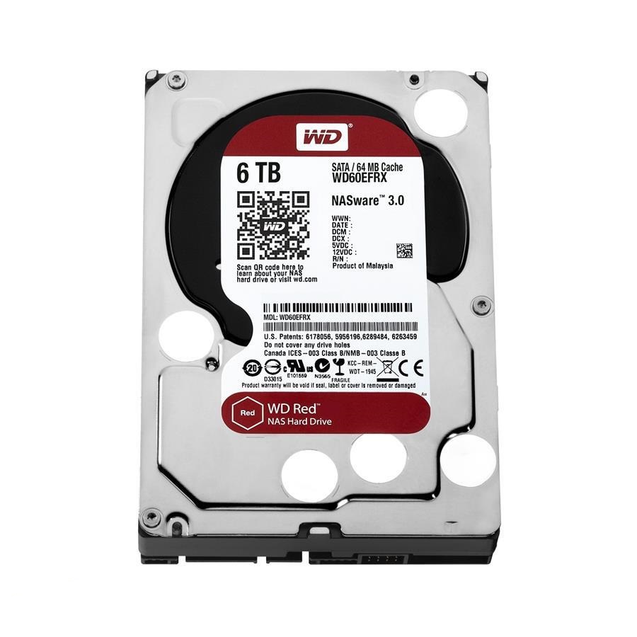 هارددیسک اینترنال وسترن دیجیتال سری Red ظرفیت 6 ترابایت