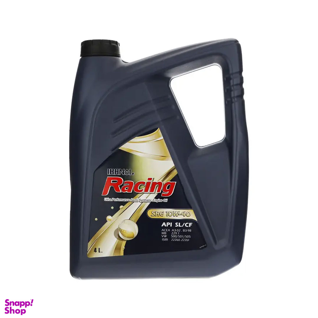 روغن موتور خودرو ایرانول مدل Racing حجم 4 لیتر