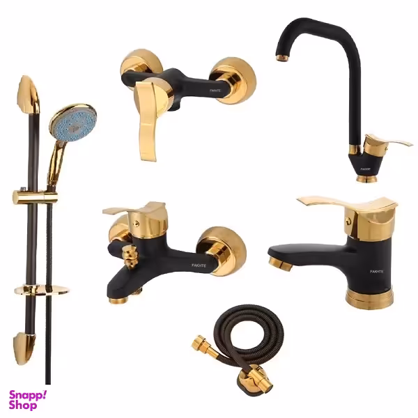 ست شیرآلات فاخته مدل کارن کد MT2KH مجموعه 6 عددی