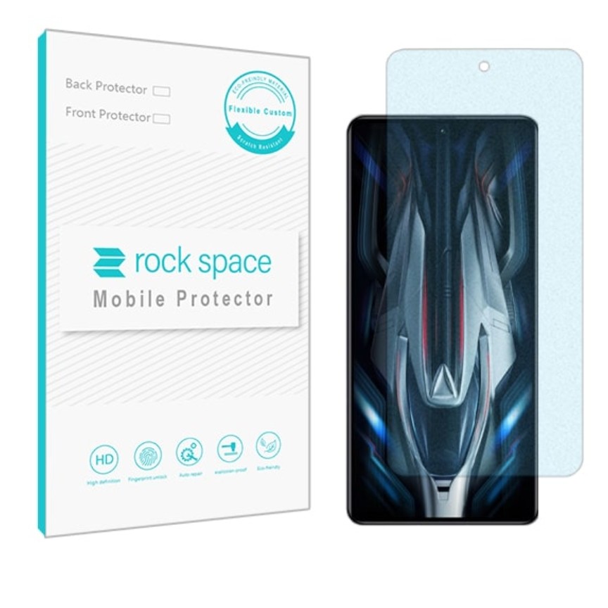  گلس نانو مات بلوکات (ضد اشعه آبی) و ضد ضربه گوشی شیائومی Redme K50 gaming برند راک اسپیس






