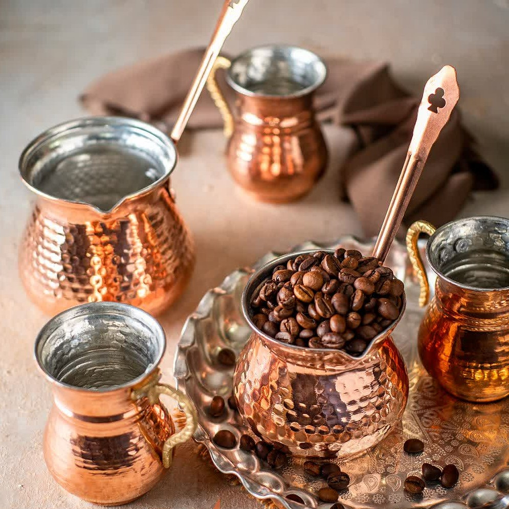 قهوه جوش مسی کوچک