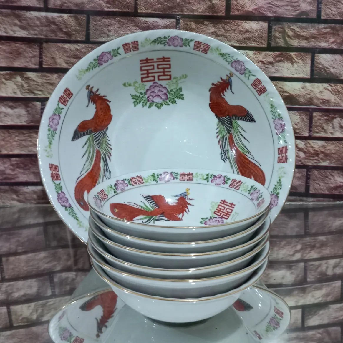 آجیل خوری7پارچه طرح سیمرغ  با قدمت بالا 