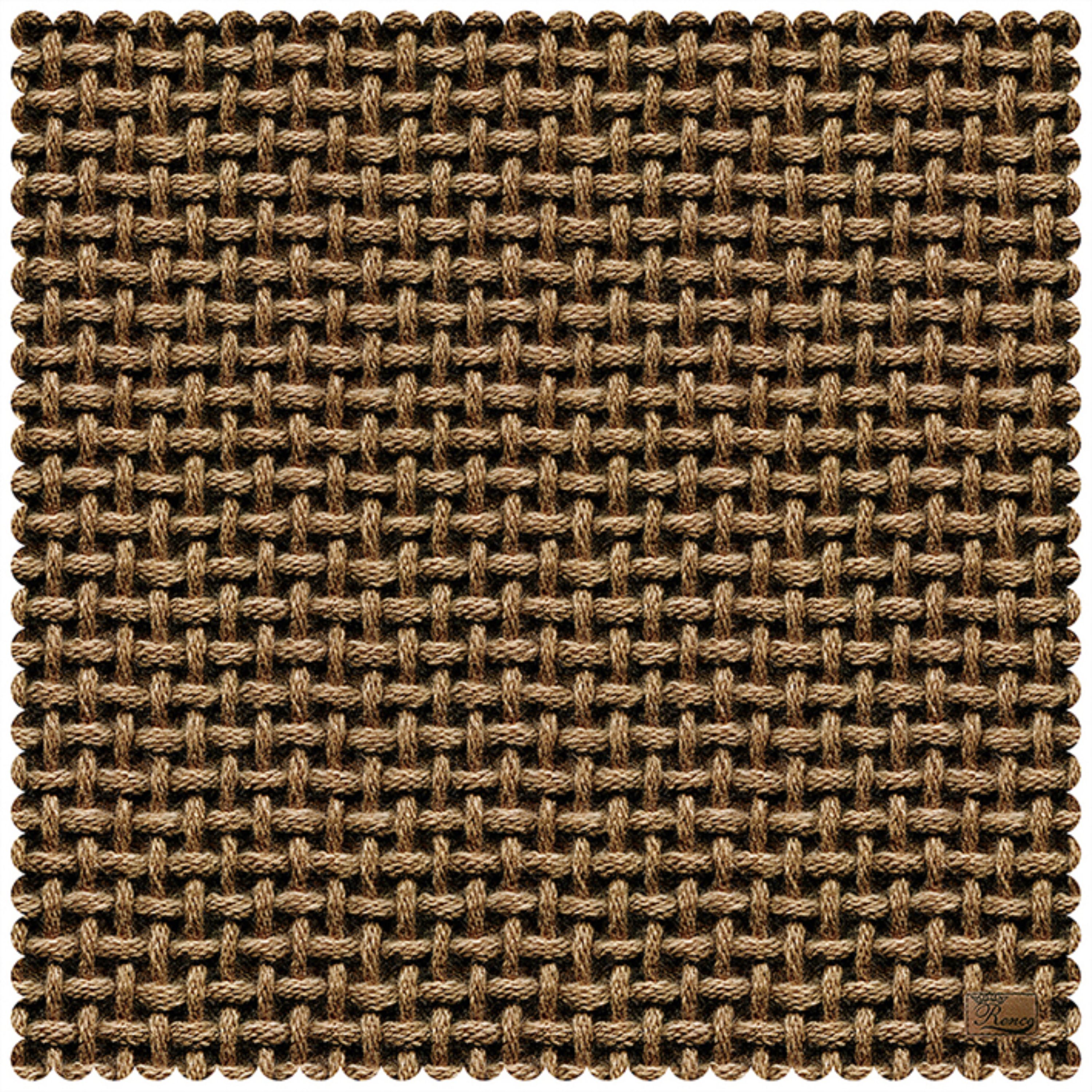 رومیزی مخمل طرح طناب سایز 90 در 95 مدل T1-539 شرکت رنس