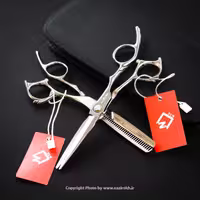 ست قیچی کات و پیتاژ آرایشگری الکساندر نقره ای
