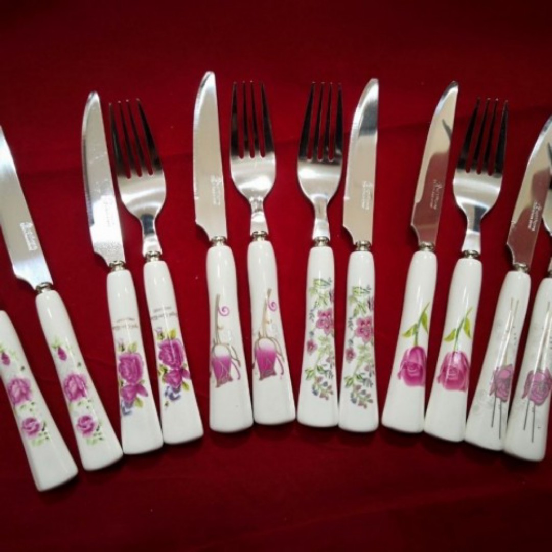 کارد و چنگال دسته سرامیکی مارک  mgs