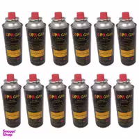 کپسول گاز سفری 210 گرمی پی آر مدل 201165020 بسته 12 عددی