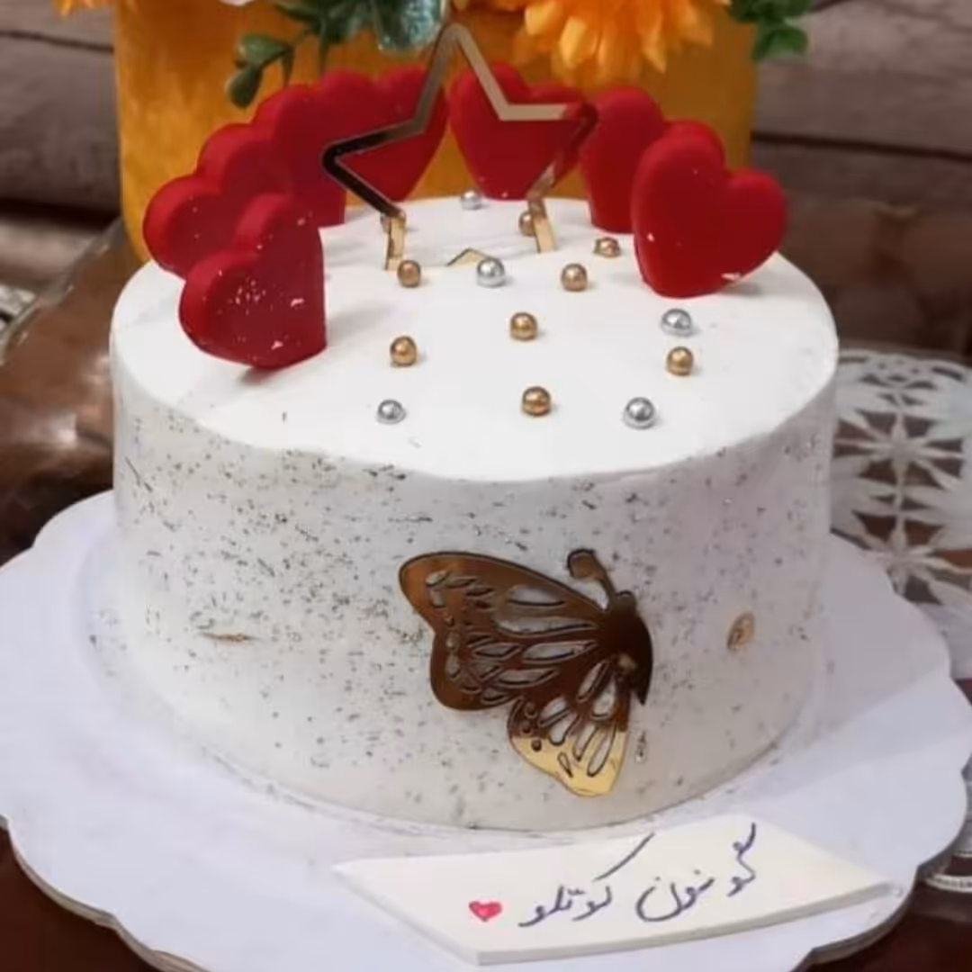 کیک قلبی ،کیک پروانه ای