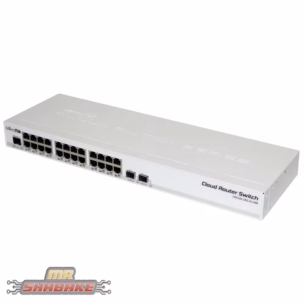 قیمت و خرید روتر سوئیچ میکروتیک CRS326-24G-2S RM | مستر شبکه