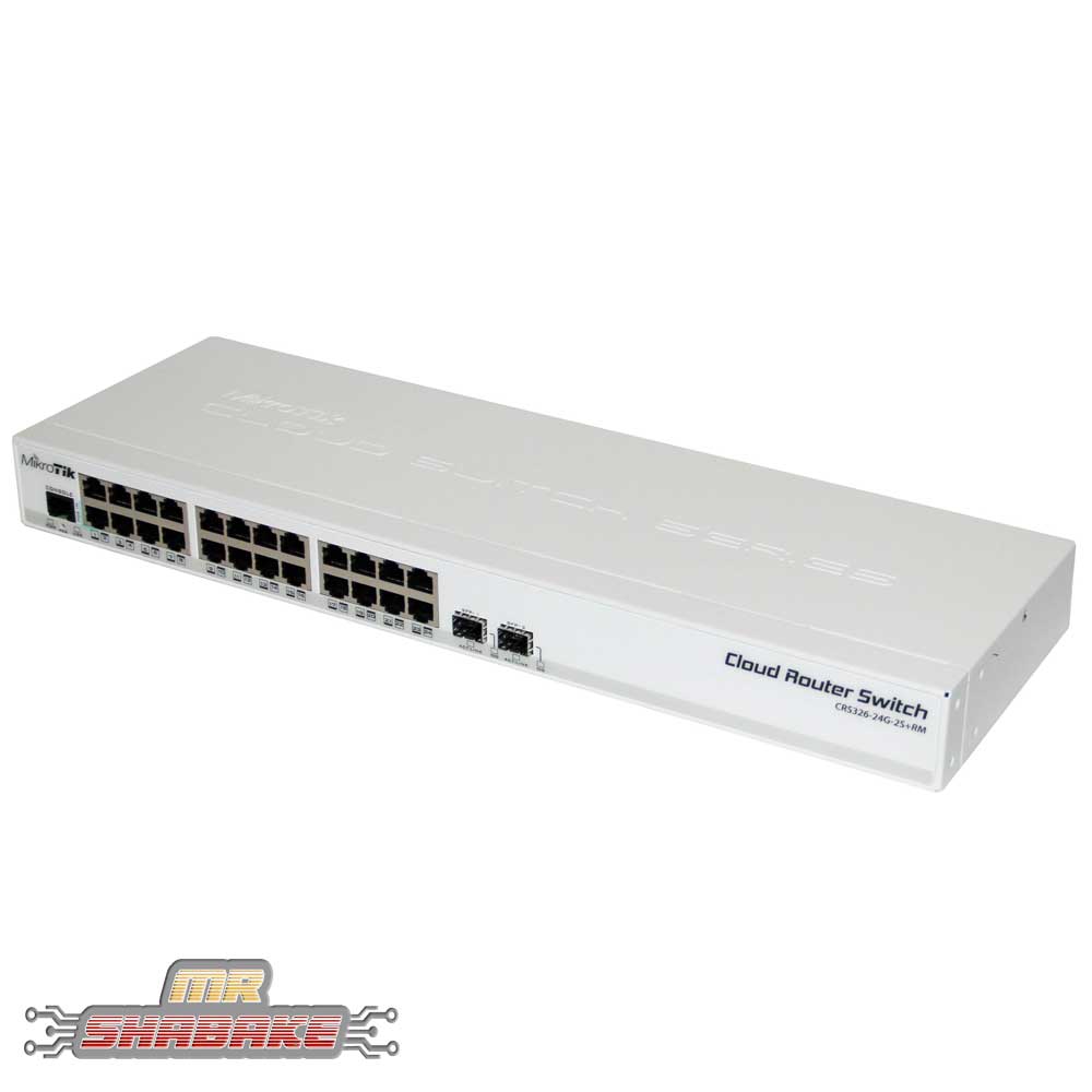 قیمت و خرید روتر سوئیچ میکروتیک CRS326-24G-2S RM | مستر شبکه