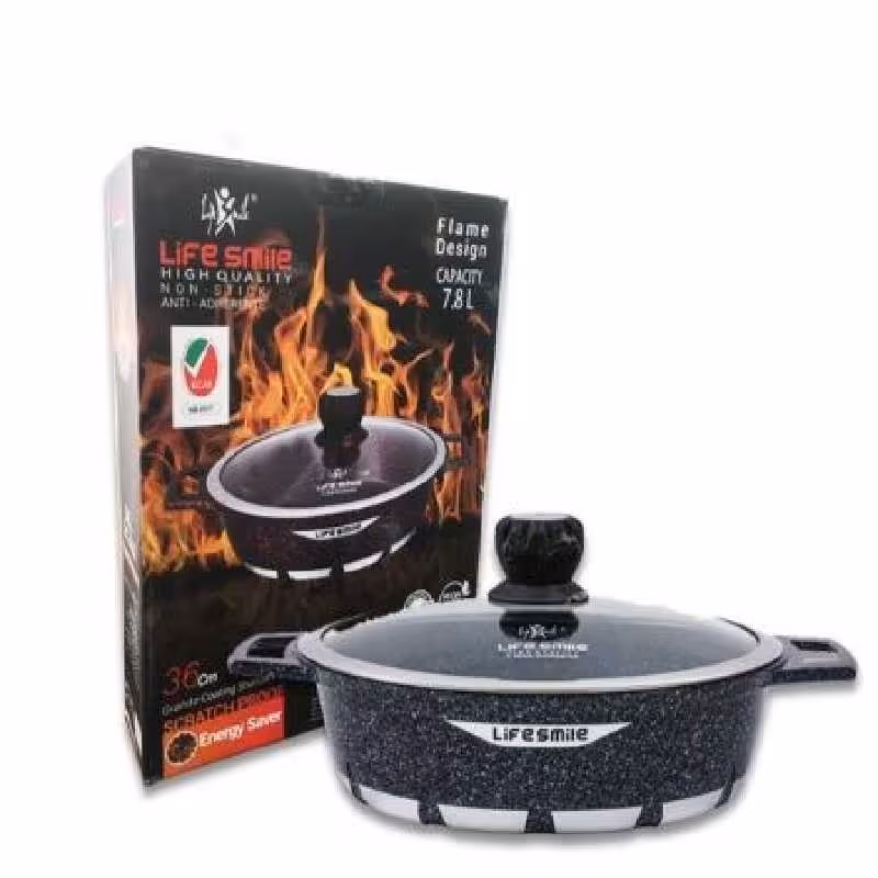 ماهیتابه گرانیتی سایز 36 لایف اسمایل مدل FLCMSHR 36

