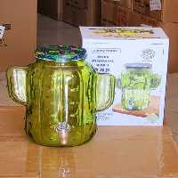 کلمن شیشه ای طرح کاکتوس