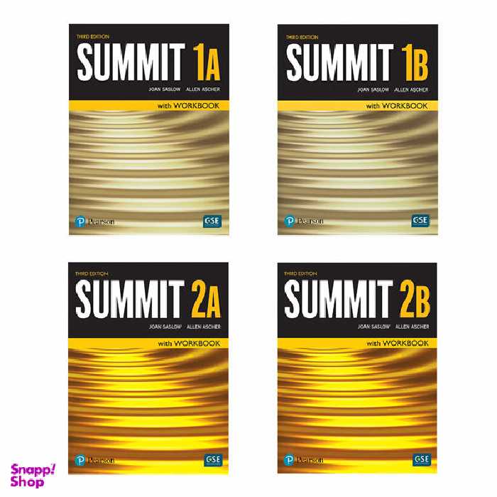کتاب Summit 3rd اثر Joan Saslow انتشارات Pearson چهار جلدی