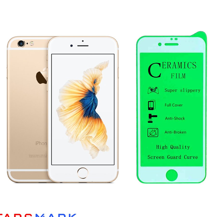 گلس ضدخش iphone6 وiphone 8وiphone 7   مدل سرامیکی 9D