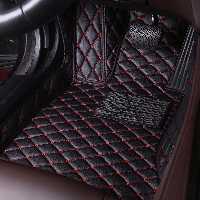 کفپوش چرمی سه بعدی بنز E240 (دوخت قرمز)
