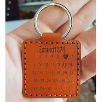 جاکلیدی تقویمی چرم دستدوز-مخصوص هدیه 