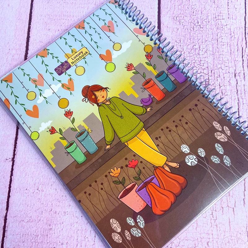 دفتر مشق مجلد سری آلیس کد 13 دایان | 50 برگ سیمی