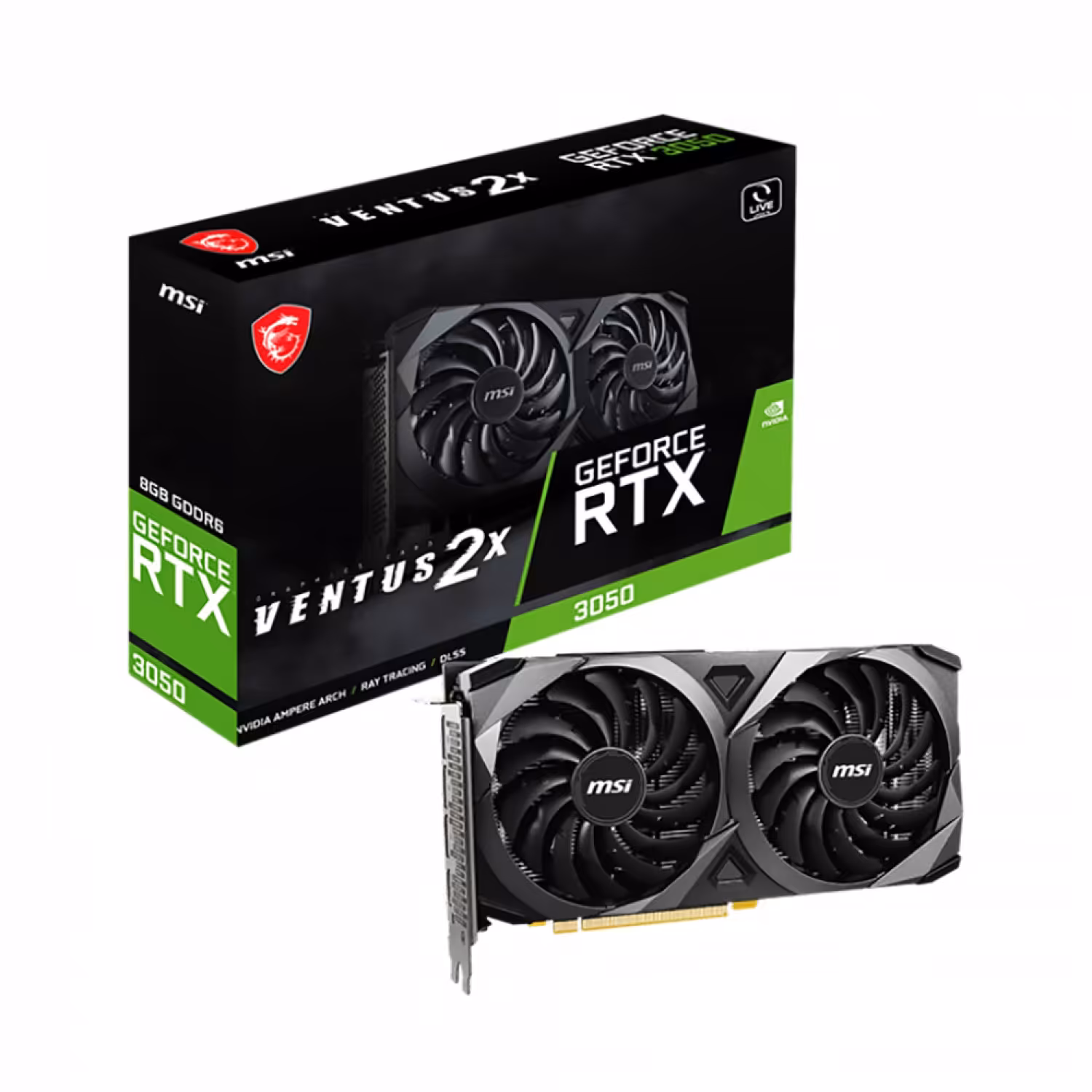 کارت گرافیک ام اس آی GeForce RTX 3050 VENTUS 2X 8G OC