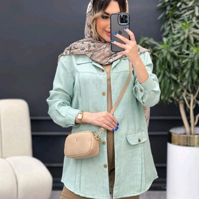 مانتو اسپرت زنانه خنک شانتون نخ نگار