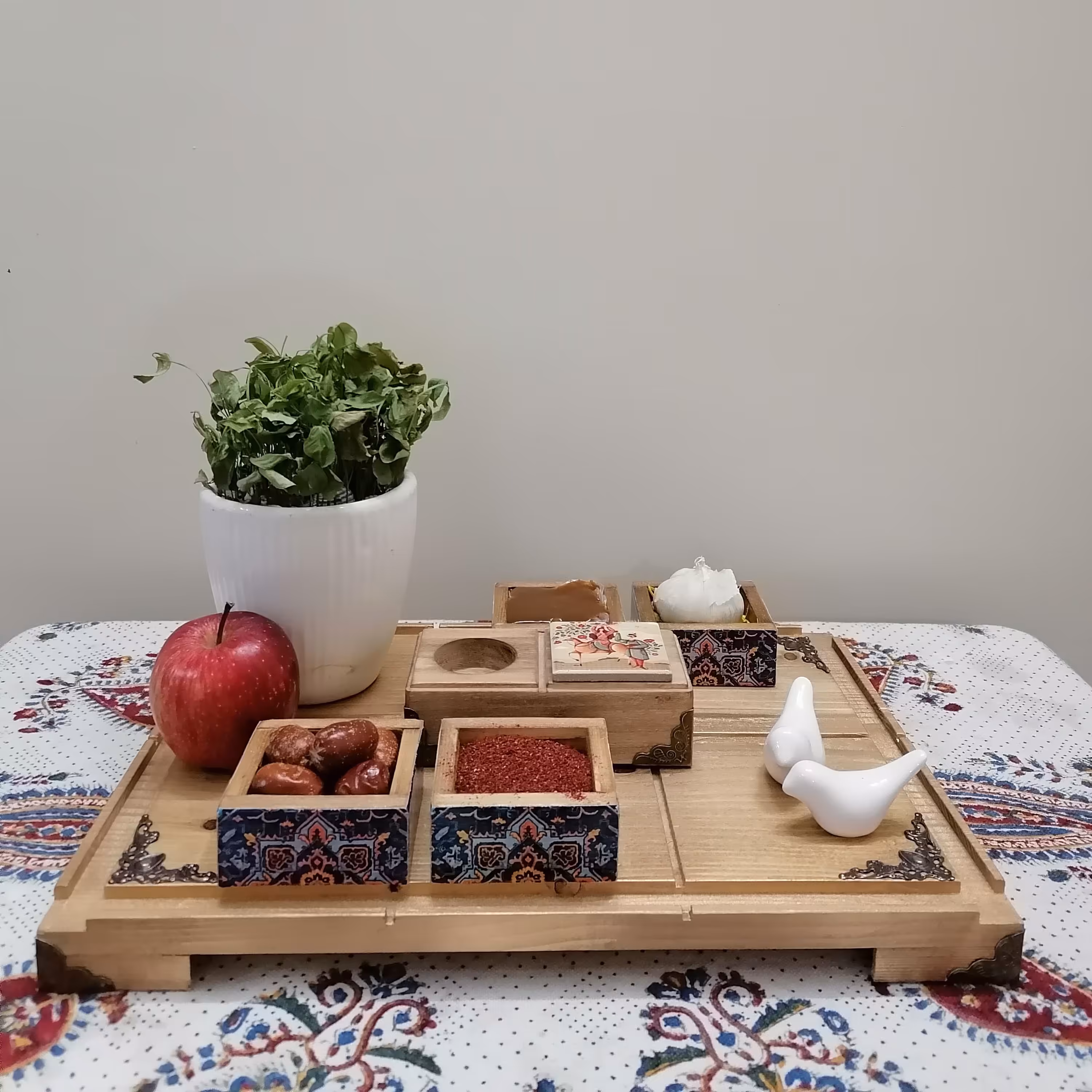 سینی چوبی - ظرف سرو