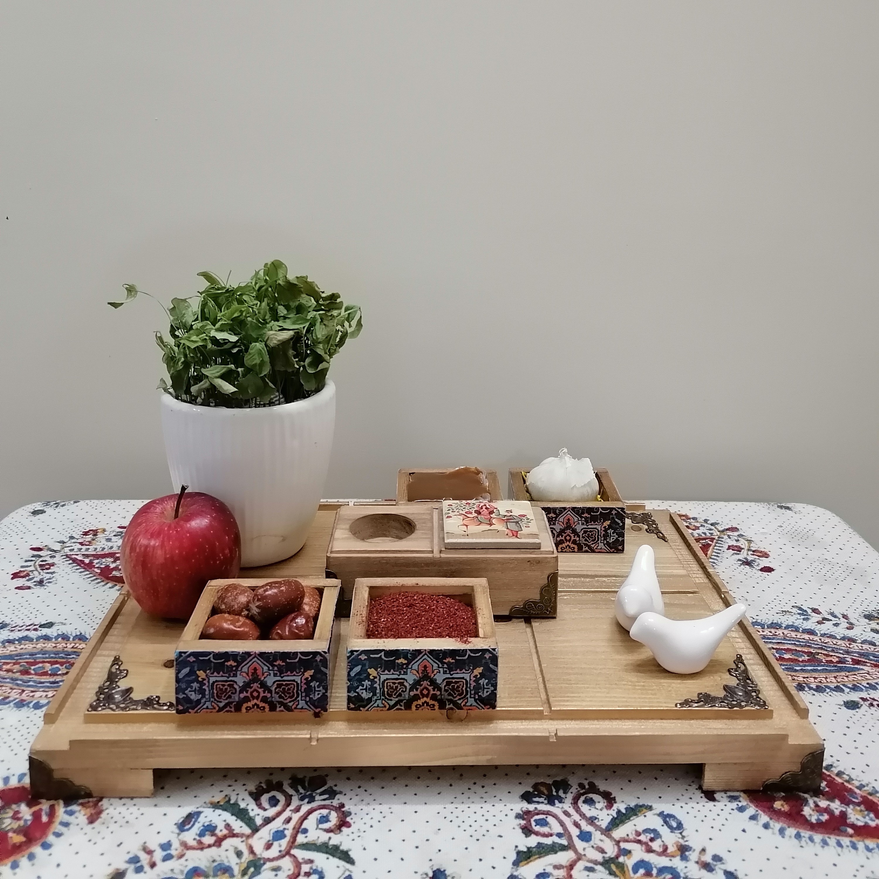 سینی چوبی - ظرف سرو