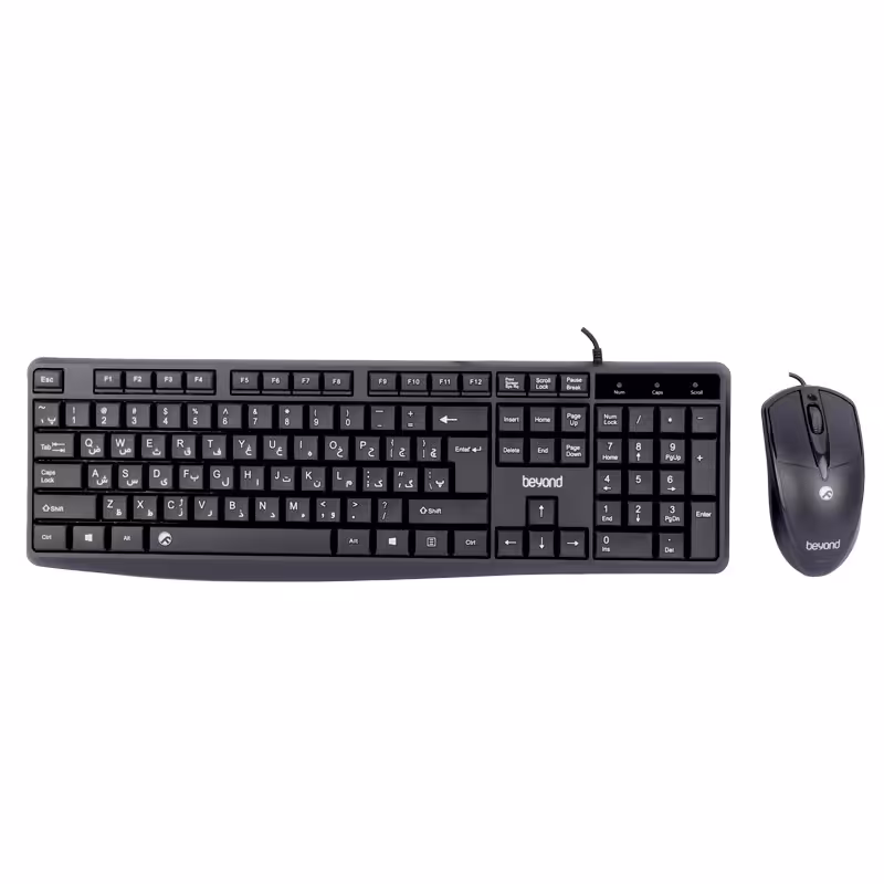 کیبورد و ماوس USB بیاند مدل BMK-3375Beyond BMK-3375 USB Wired Keyboard And Mouse